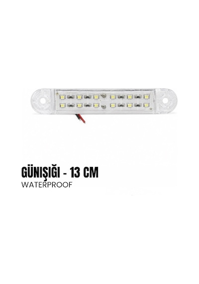 Shuıvan Merdiven Lambası 13cm Led Aydınlatma 12 Led 12v - Günışığı-1998