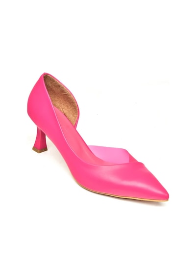 Fox Shoes U676035309 Fuşya Kalın Topuklu Kadın Ayakkabı Fuşya