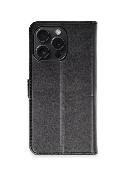 Apple Uyumlu iPhone 15 Pro Max Uyumlu Kılıf Trend S Plus Kapaklı Kılıf - Siyah