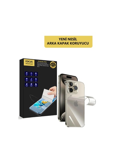 Apple Uyumlu iPhone Se 2022 Premium Arka Ekran Koruyucu Özel Kesim Hydrogel Film