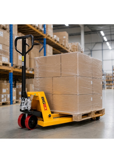 Biglift Dfer25k 2,5 Ton Kırmızı Teker Manuel Transpalet Çatal Boyu 115x54 Cm