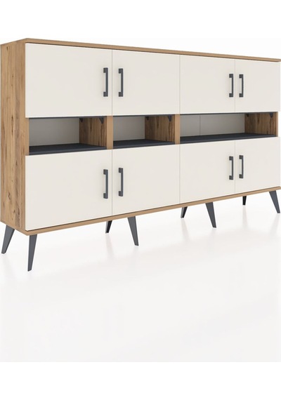 Arges Konsol 8 Raflı 8 Kapaklı 176x30x99 Çam-aytaşı/antrasit Aytası/antrasıt - Atlas Çam Arges Konsol 8 Raflı 8 Kapaklı 176x30x99 Çam-aytaşı/antrasit Aytası/antrasıt - Atlas Çam