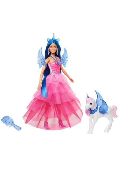Barbie HRR16 Mavi Saçlı Prenses Bebek