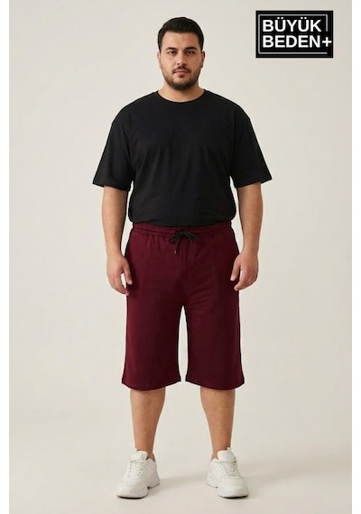Süperlife Erkek Büyük Beden Şort 3xl-6xl Rahat Kesim Diz Altı Günlük Şort-spr26bsr591 Bordo Süperlife Erkek Büyük Beden Şort 3xl-6xl Rahat Kesim Diz Altı Günlük Şort-spr26bsr591 Bordo