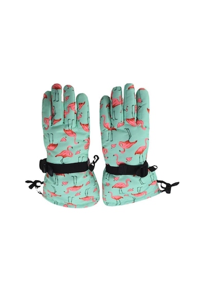 Petityu Su Geçirmez Kız Çocuk Bere Eldiven Set Mint Pembe Flamingo Desenli Kayak Snowboard 4-8 Yaş Mint Petityu Su Geçirmez Kız Çocuk Bere Eldiven Set Mint Pembe Flamingo Desenli Kayak Snowboard 4-8 Yaş Mint