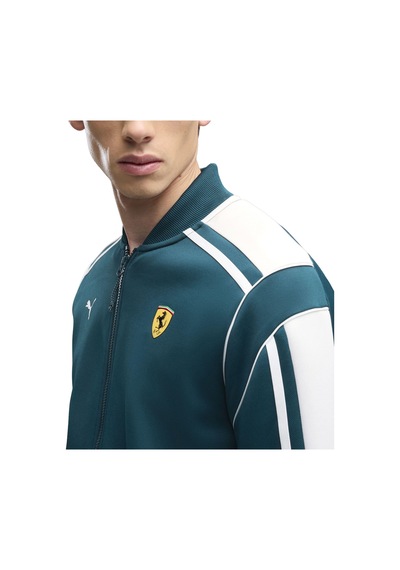 637057-14 Puma Ferrari Mt7 Track Jkt Erkek Ceket Yeşil 637057-14