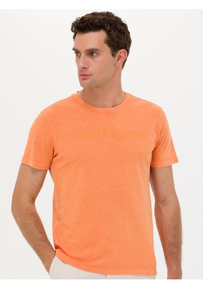 Turuncu Slim Fit T-shirt Oranj