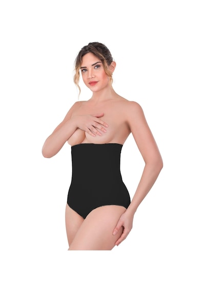 Siyah Mı Emay 2080 Yüksek Bel Çıtçıtlı Slip Korse Siyah