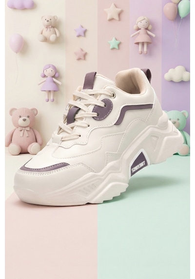 Dark Seer Kids Ds K 2110 Sneaker 2025 Kız Çocuk Bej-mor