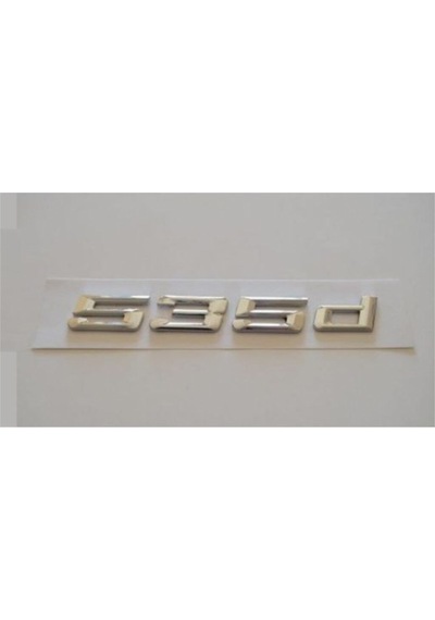 Bmw 535d E60 Arka Bagaj Yazısı Krom
