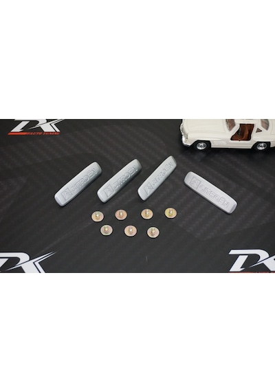 Citroen Logo Krom Metal Paspas Vidalı Logo 4 Lü Set