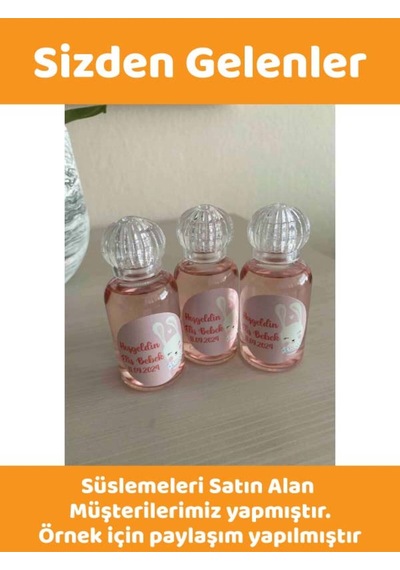 50 Adet 50 Ml Paw20tac Dezenfektan Kolonya Parfüm Hediyelik Nikah Düğün İçin Boş Plastik Şişe