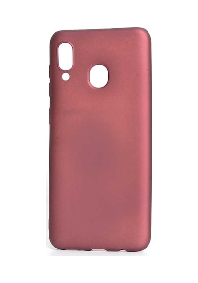Samsung Uyumlu Galaxy A30 Kılıf Zore Premier Silikon Kapak Mürdüm