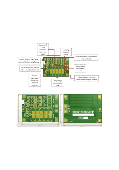 4s 40a Bms 18650 Lityum Pil Şarj Koruma Devresi - Balanslı-16.8v