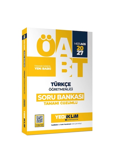 Yediiklim 2027 Meb Ags Öabt Türkçe Öğretmenliği Tamamı Çözümlü Soru Bankası