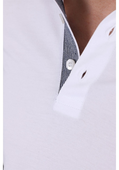 T8579 Dewberry Erkek T-shırt-beyaz Beyaz