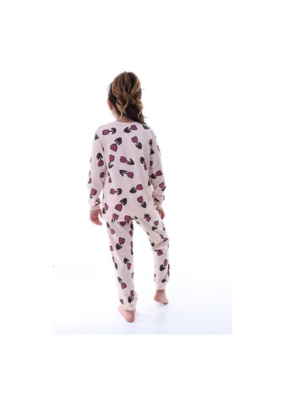 Kız Çocuk %100 Pamuklu Desenli Pijama Takımı Uzun Kollu Rahat Ev Giyimi Çok Renkli Kız Çocuk %100 Pamuklu Desenli Pijama Takımı Uzun Kollu Rahat Ev Giyimi Çok Renkli