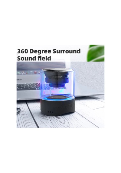 Mk-22 Bluetooth İkili Speaker Kablosuz Hoparlör Led Işık Mega Bas Taşınabilir