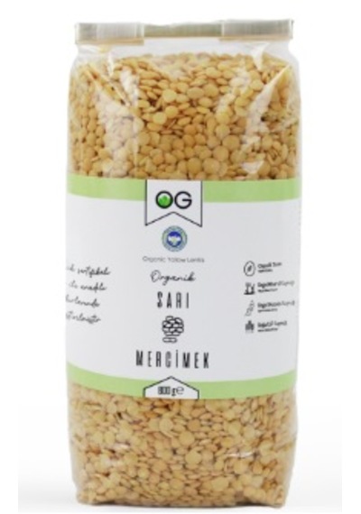 OG natural Organik Sarı Mercimek 800 Gr +6 Ay