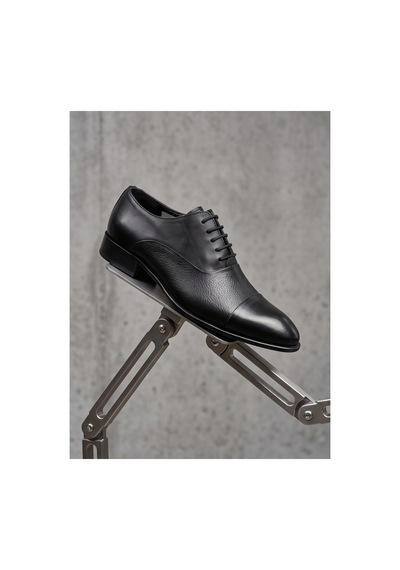 Crc Ayakkabı Black Signature Hakiki Deri Cap Toe Oxford Premium Siyah