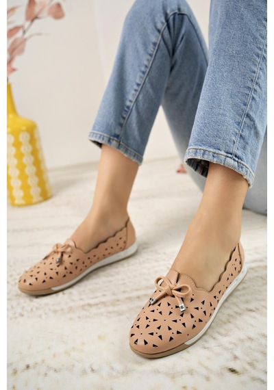 Nesil Shoes Canpa 228 Nude Delikli Yazlık Günlük Kadın Babet-nude Ten Nesil Shoes Canpa 228 Nude Delikli Yazlık Günlük Kadın Babet-nude Ten