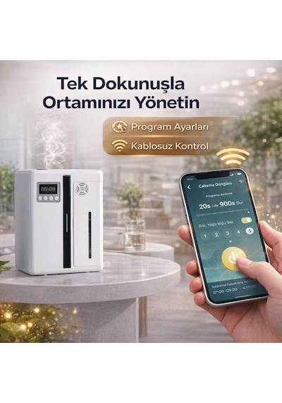 Coofbe Profesyonel 300m3 Etkili 200ml Cafe Hotel Oda Koku Makinası Aroma Difüzörü Parfüm Püskürtücü Acıbadem