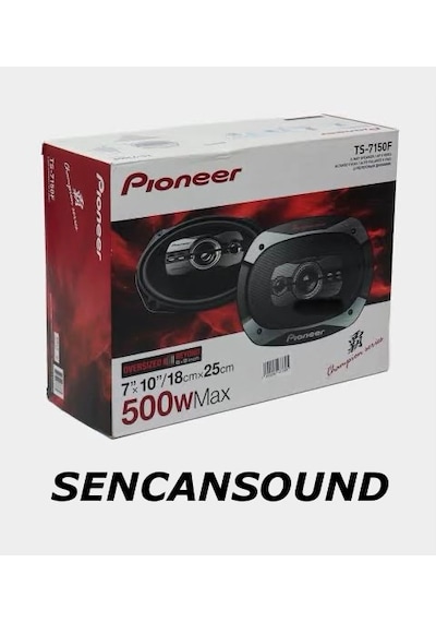 Pioneer Ts-7150f 500 Watt 18x25 Cm Şampiyon Serisi Oval Hoparlör Sencansound