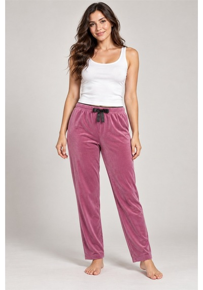 Mavera Mv07 Kadın Pembe Uzun Pijama Altı Pembe - 938666738 Pembe - 938666738 PEMBE