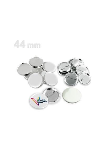 Vizyonstore Buton Rozet 100 Adet Vg44brs Ø 44 Mm Montajsız Sarf