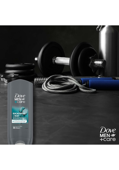 Dove Men +care Duş Jeli Body, Face&hair Eucalyptus +mint 400 Ml X2