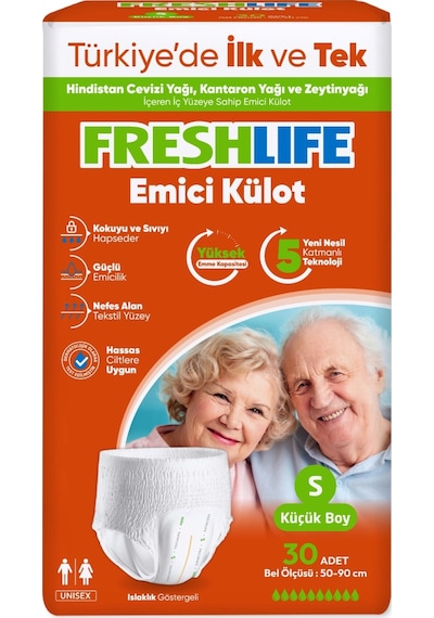 Freshlife Emici Külot S Beden 30 Adet S