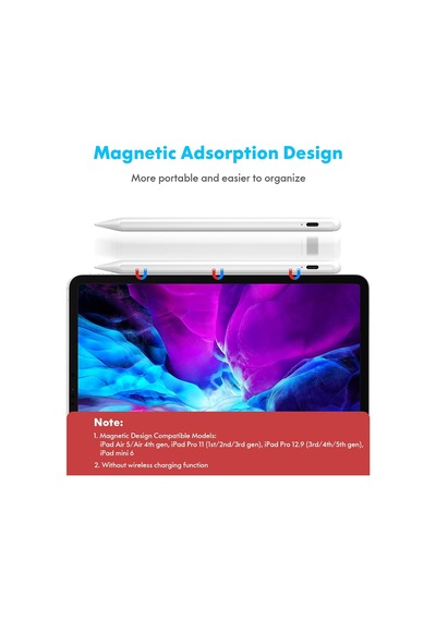 Apple Uyumlu iPad 2018-2024 İçin Stylus Kalem,ipad Pro 11/13 İnç M4,ipad Air 11/13 İnç M2,ipad 10/9/8/7/6,ipad Air 5/4/3,ipad Pro 11/12.9",ipad Mini 6/5 İçin Eğim Sensörlü Avuç İçi Reddi Aktif Stylus Kalem Belirtilmemiş Apple Uyumlu iPad 2018-2024 İçin Stylus Kalem,ipad Pro 11/13 İnç M4,ipad Air 11/13 İnç M2,ipad 10/9/8/7/6,ipad Air 5/4/3,ipad Pro 11/12.9",ipad Mini 6/5 İçin Eğim Sensörlü Avuç İçi Reddi Aktif Stylus Kalem Belirtilmemiş