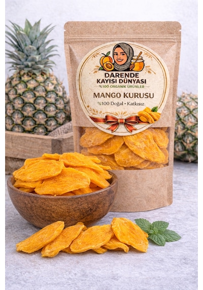 Fırında Kurutulmuş Mango Kurusu 500 Gr Doğal Tropikal Lezzet 500 G