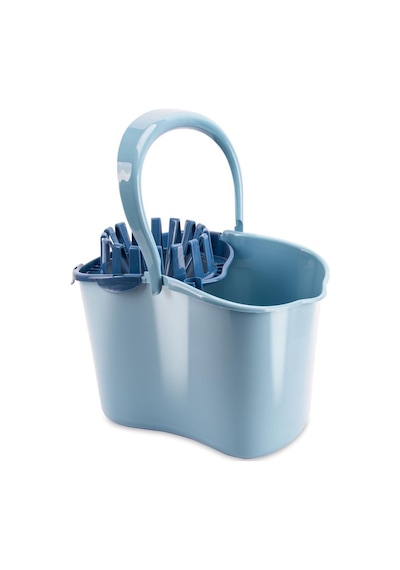 Sıkmalı Temizlik Kovası 15 Litre, Standart Sıkmalı Yer Zemin Temizlik Mop Kovası Mavi