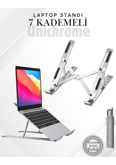 Laptop Yükseltici Metal Stand Ayarlanabilir Macbook Notebook Tablet Altlık Metal Dizüstü Bilgisayar Tutucu 1