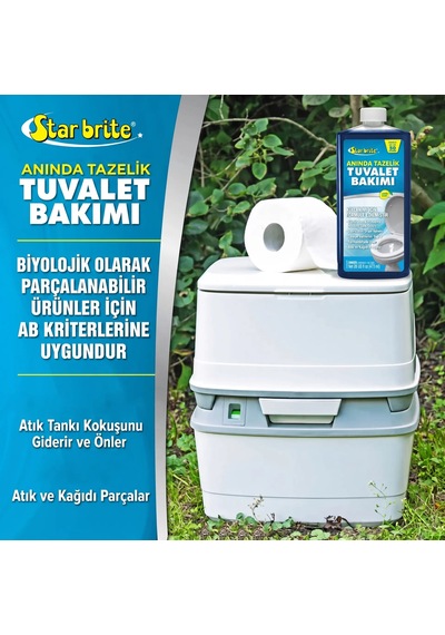 Starbrite - Limon Kokulu Tuvalet Ve Atık Tankı Katkısı 473 Ml : Karavan Ve Tekneler İçin Kokuya Son, Doğayla Barışık