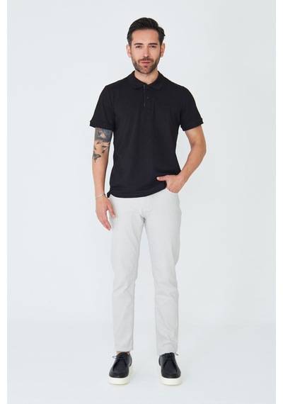Açık Gri Erkek Gabardin Spor Pantolon Taş