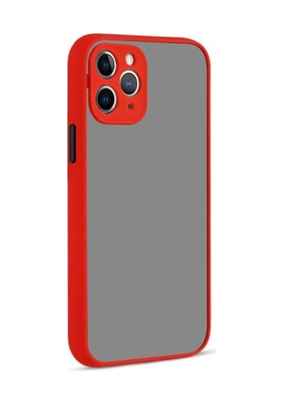 Apple Uyumlu iPhone 11 Pro Kılıf Zore Hux Kapak Kırmızı