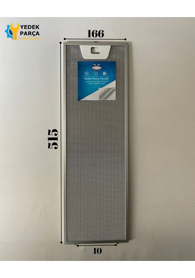 En 186mm Boy 515mm Ve 166mm Tek Tırnaklı Aspratör Filtre Takımı 18,6cm - 51,5m / 16,6cm