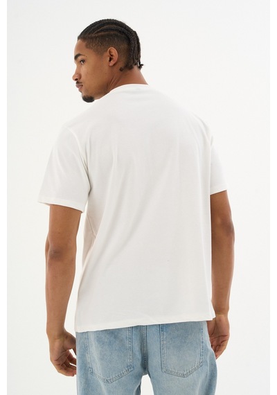 Dechers Erkek %100 Organik Pamuklu Yumuşak Dokulu Comfort Fit Bisiklet Yakalı T-shirt E222 Beyaz Dechers Erkek %100 Organik Pamuklu Yumuşak Dokulu Comfort Fit Bisiklet Yakalı T-shirt E222 Beyaz