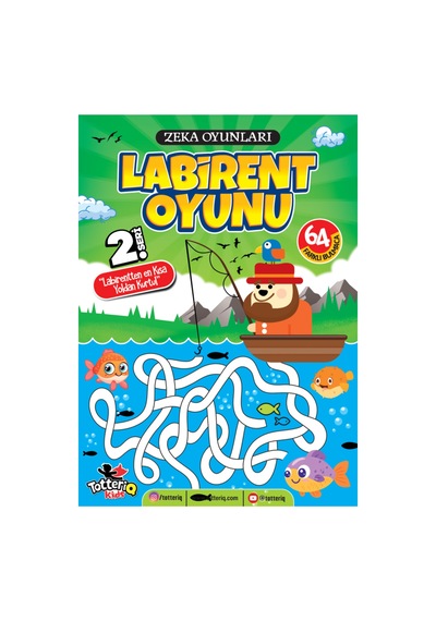 Labirent Oyunu 2. Seviye 64 Görevlik Orta Zorluk Zeka Ve Dikkat Geliştirme Seti