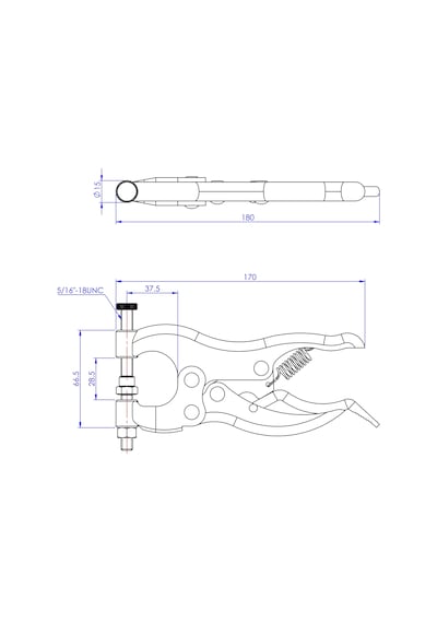 Goodhand Gh-51010 Geçişli Mafsallı Pense 250 Kg Kapasiteli Yüks