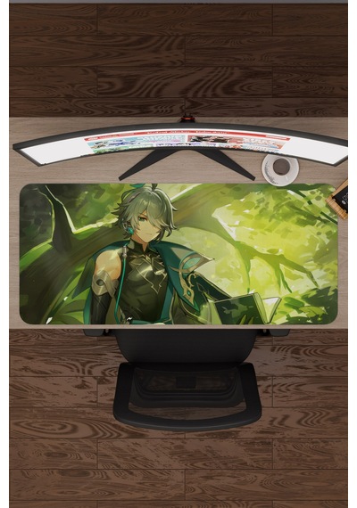 Alhaitham Genshin Impact Anime Gacha V3 - 90x40 Xxl Gaming Mouse Pad Fare Altlığı