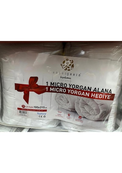 Hsn Home Hsn Micro Yorgan Çift Kişilik Yorgan 1 Alana 1 Bedava Beyaz