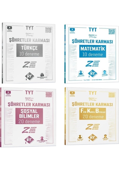 Kr Akademi Tyt Şöhretler Karması Deneme Seti 4 Kitap
