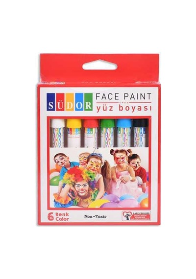 Yb01 6 Lı Yüz Boyası Çok Renkli