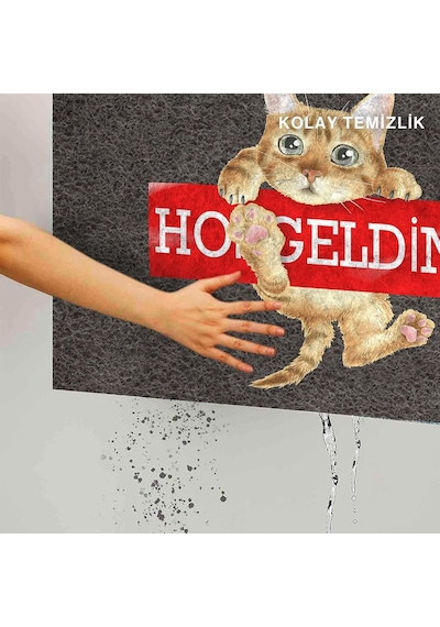 Ayrex Dekoratif Kapı Önü Paspas Dış Mekan Ev Içi Banyo Mutfak Yatak Odası Giriş Paspasları Mr Buldog 40x60 Diğer