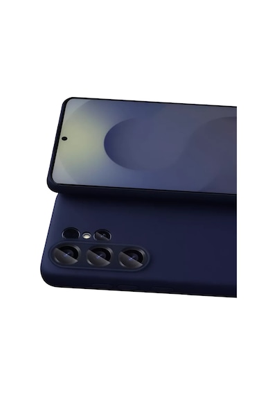 Newface Samsung Galaxy S26 Ultra Nano İçi Kadife Silikon - Lacivert