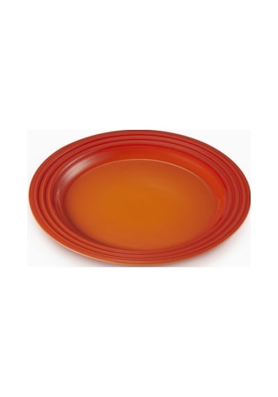 Le Creuset Renkli Dayanıklı Tasarım Seramik Kahvaltı Tabağı 22 Cm Turuncu