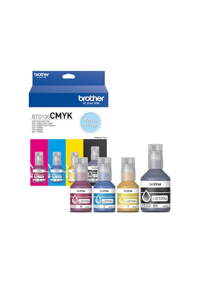 Brother Btd100cmyk 4 Renk  Mürekkep Seti Great Toner